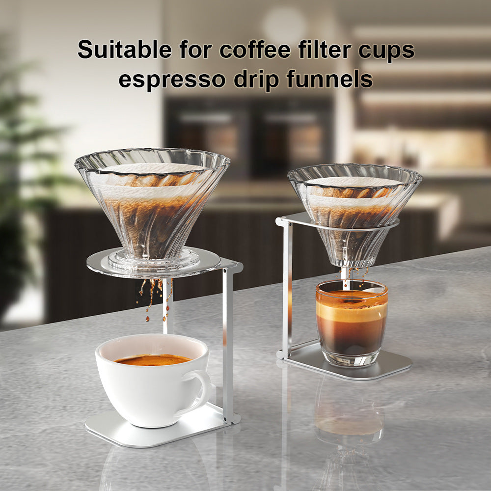 Adjustable Stainless Steel Coffee Machine Stand – Durable Espresso Drip Bracket