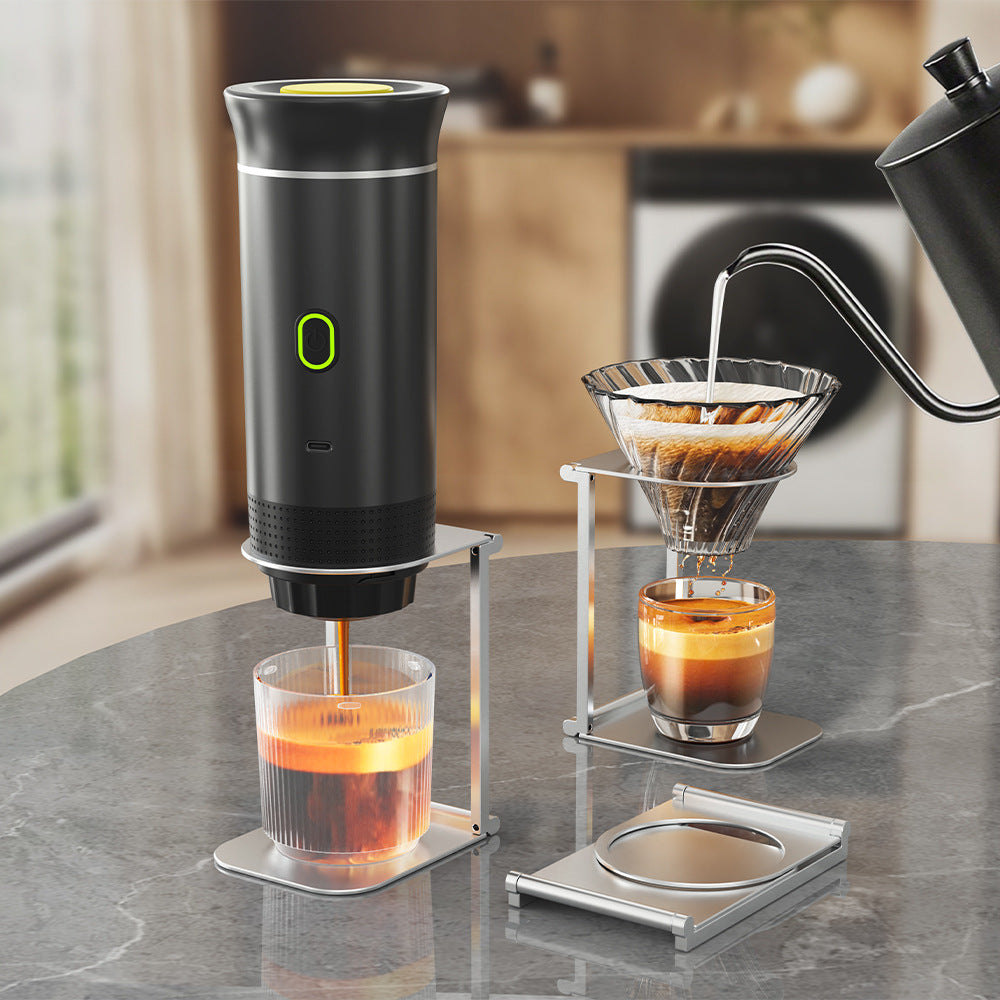 Adjustable Stainless Steel Coffee Machine Stand – Durable Espresso Drip Bracket