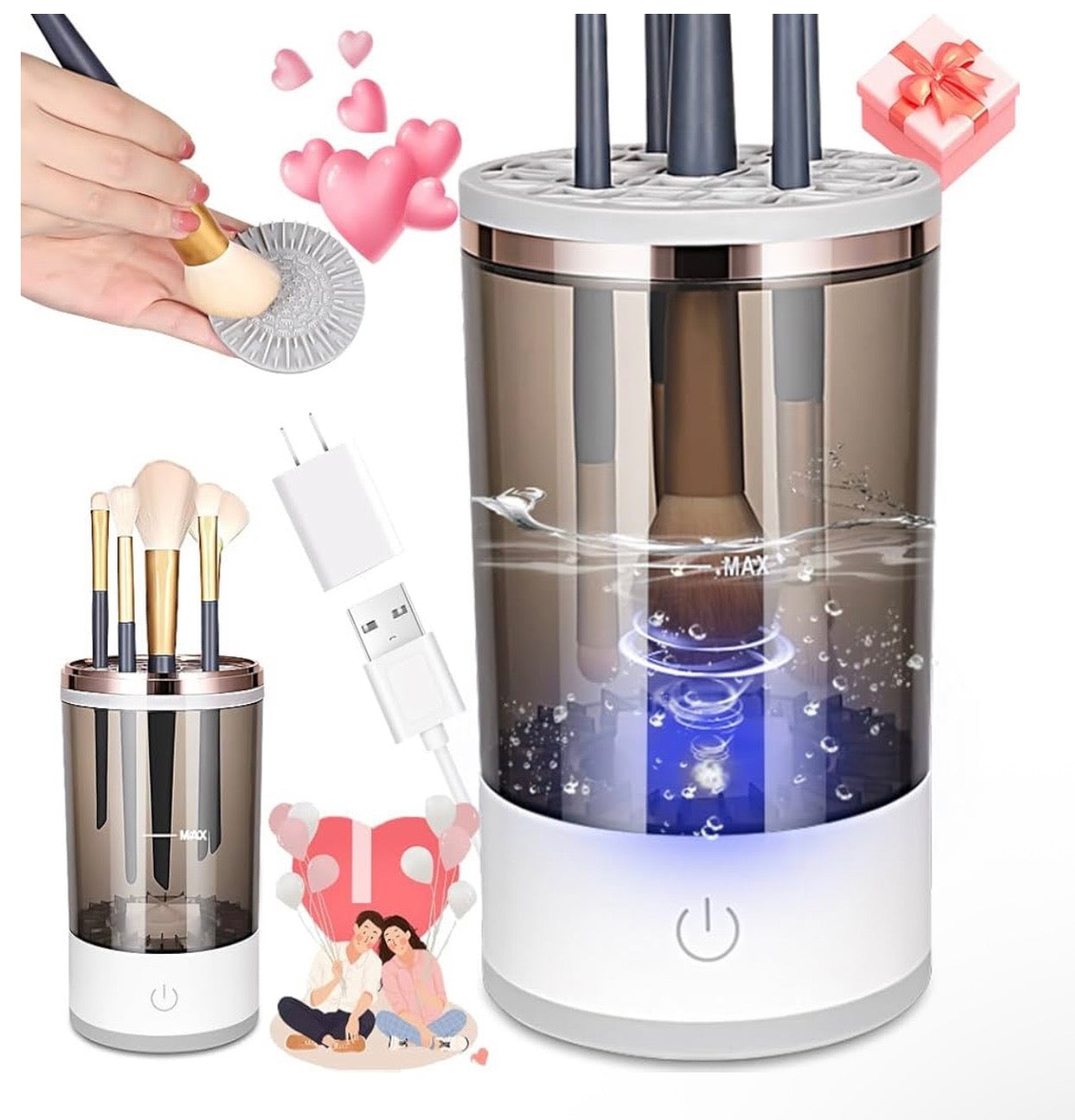 Makeup brush cleaner, a gift for important holidays, a must-have efficient cleaning and beauty tool for lazy people