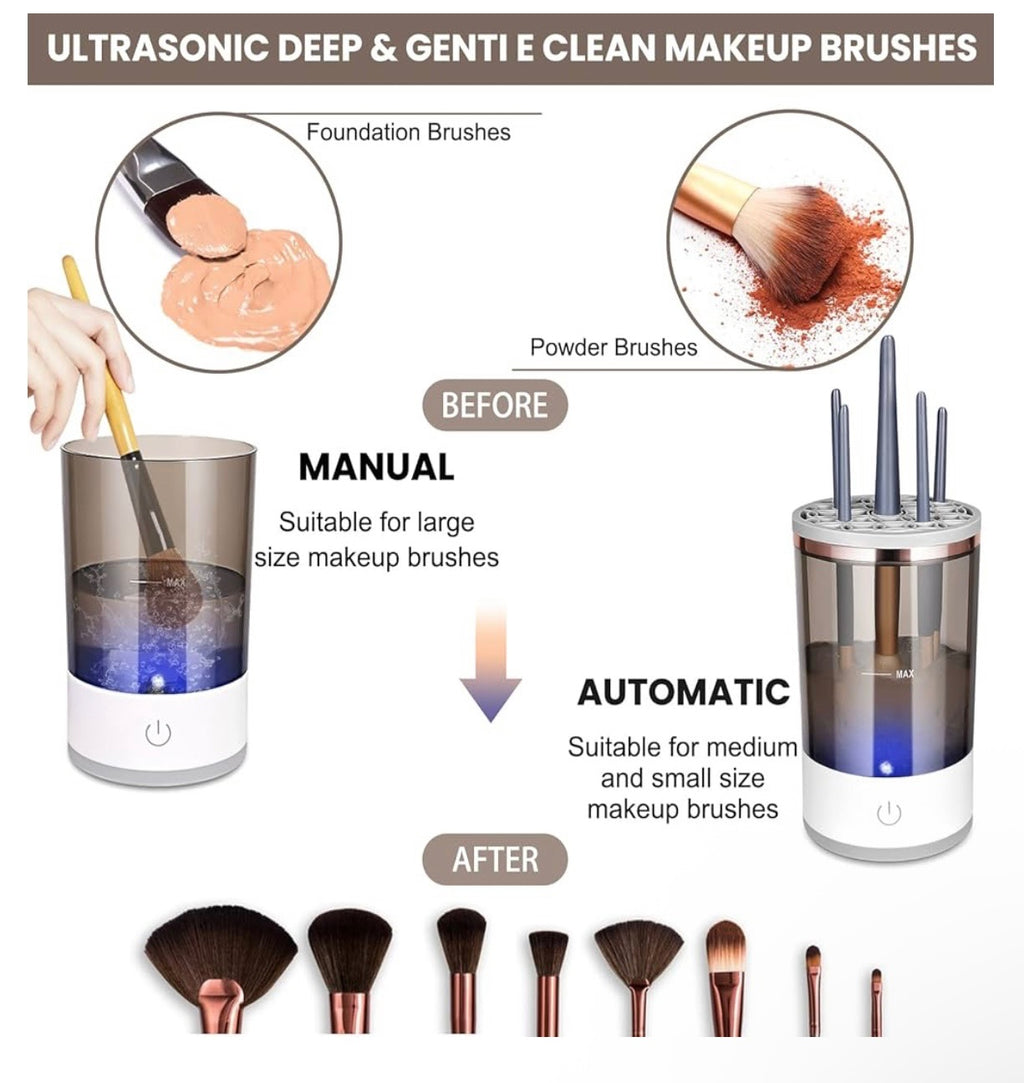 Makeup brush cleaner, a gift for important holidays, a must-have efficient cleaning and beauty tool for lazy people