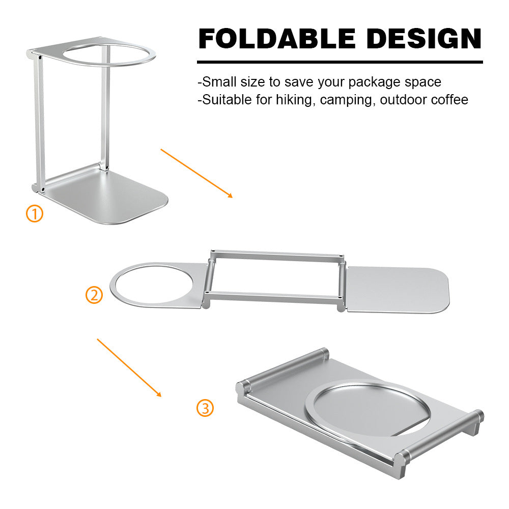 Adjustable Stainless Steel Coffee Machine Stand – Durable Espresso Drip Bracket